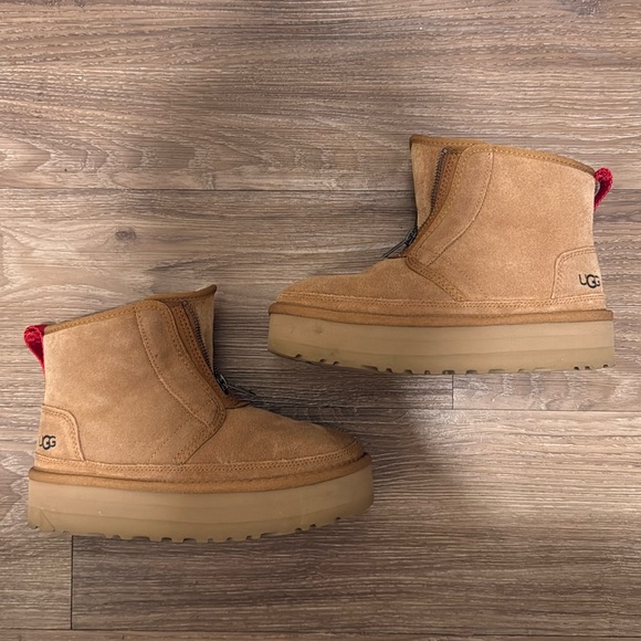 Women's UGG Neumel Zip Platform Booties - Picture 3 of 8